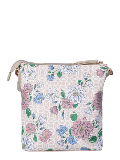 Time and Tru Women's Norah Crossbody Shoulder Bag, Floral