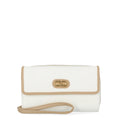 ime and Tru Women's Ainsley Bulk Clutch Wallet Vinyl Cream