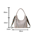 Large Capacity Stylish Crossbody Bag Fashion Shoulder Top-handle Bag-Gray